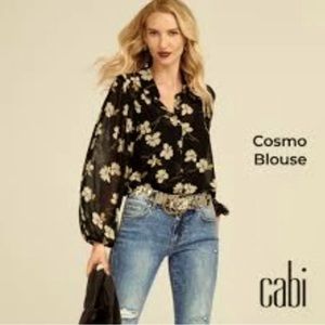 Cabi 4159 Cosmo Blouse Ivory Flower